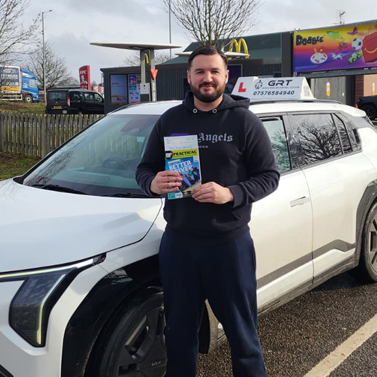 Adam from Swaffham, passed on 09/02/2026 -GRT Driving School in Kings Lynn
