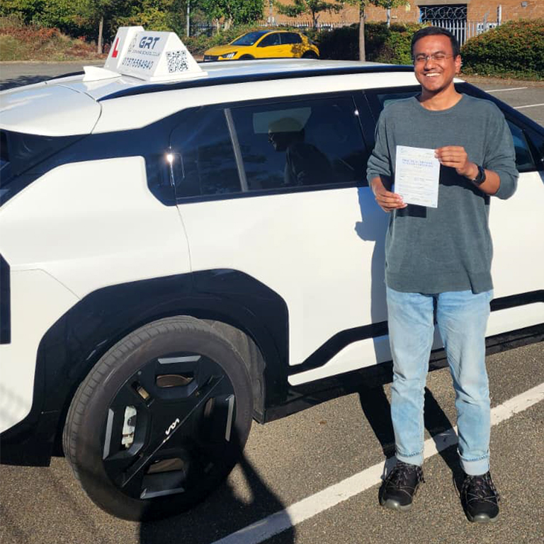 Bishwa from Ely, passed on 09/09/2025 -GRT Driving School in Kings Lynn
