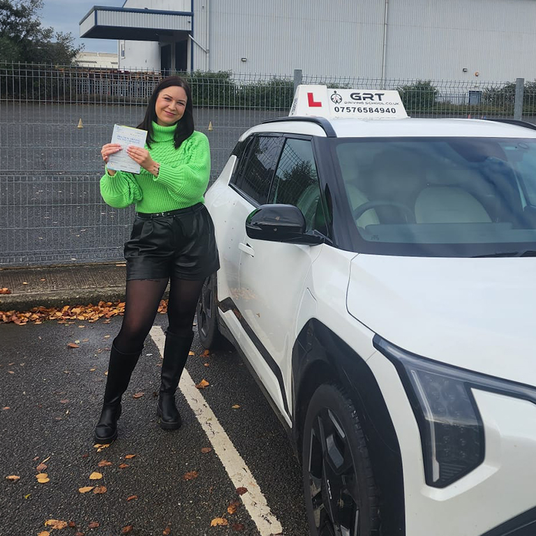 Elina from King's Lynn, passed on 12/11/2025 -GRT Driving School in Kings Lynn