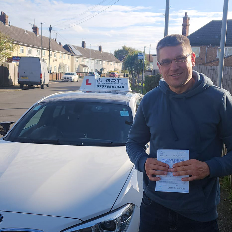 Giedrius from King's Lynn, passed on 04/11/2025 -GRT Driving School in Kings Lynn
