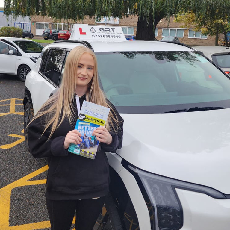 Shania from King's Lynn, passed on 14/10/2025 -GRT Driving School in Kings Lynn